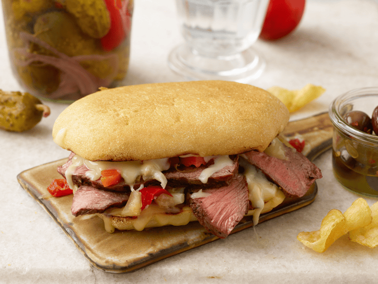 steak panini with mustard