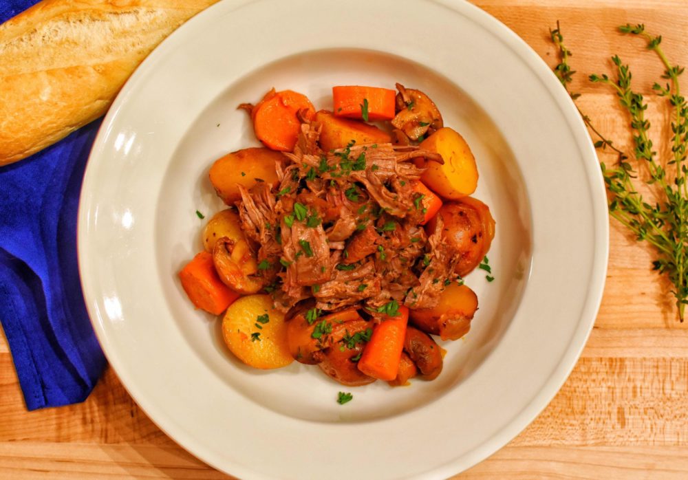 beef chuck roast with hearty vegetables recipe