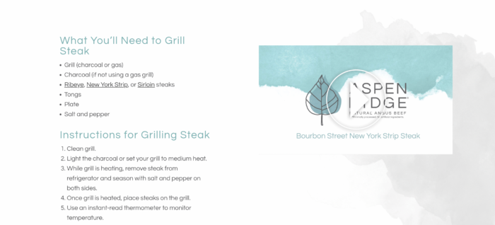 what you'll need to grill steak